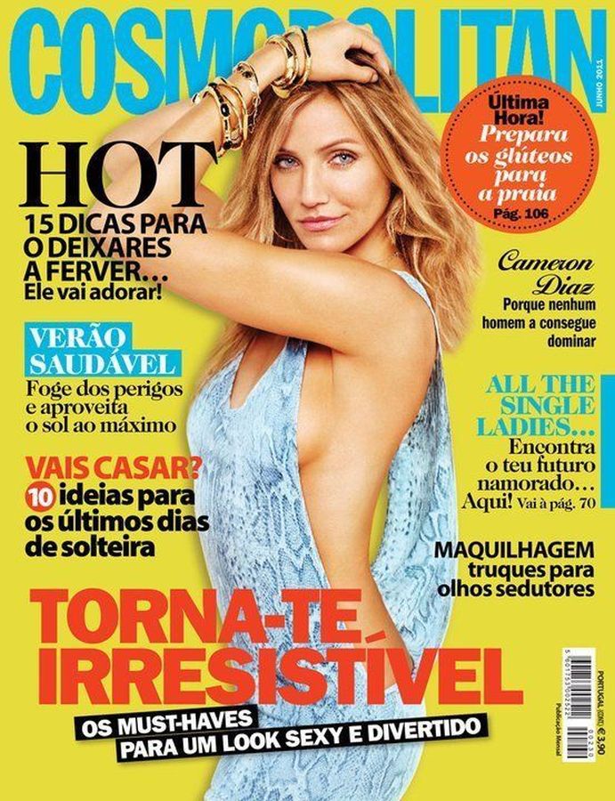 COSMOPOLITAN PORTUGAL magazine side cover  June 2011