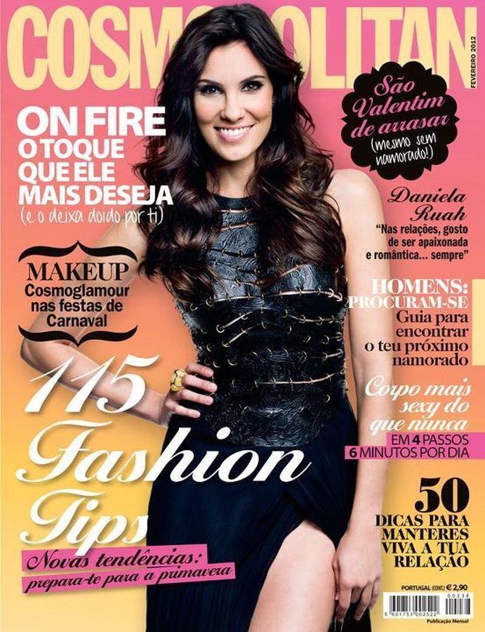 COSMOPOLITAN PORTUGAL magazine side cover  February 2012