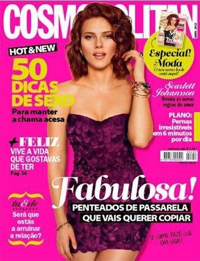 COSMOPOLITAN PORTUGAL magazine side cover  April 2012