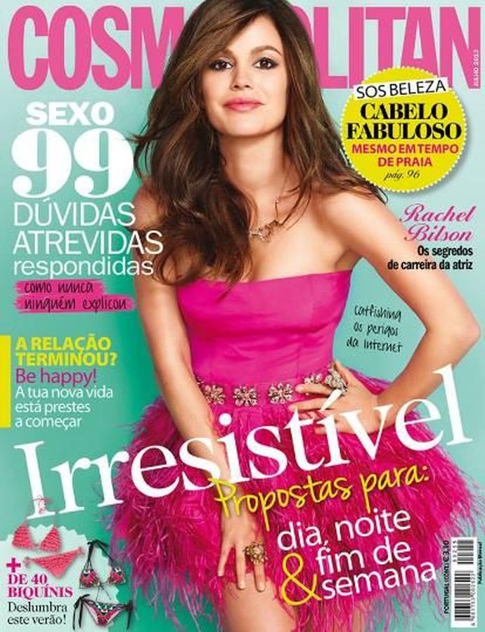 COSMOPOLITAN PORTUGAL magazine side cover  July 2013