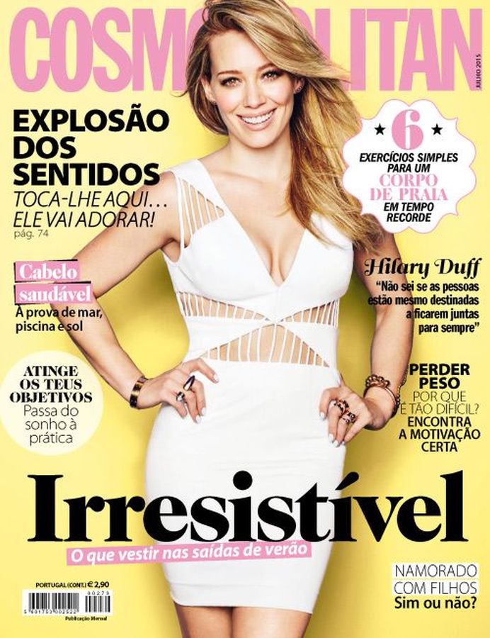COSMOPOLITAN PORTUGAL magazine side cover  July 2015