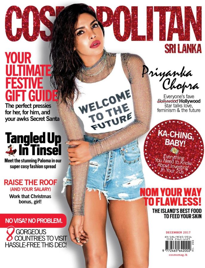 COSMOPOLITAN SRI LANKA magazine side cover  December 2017