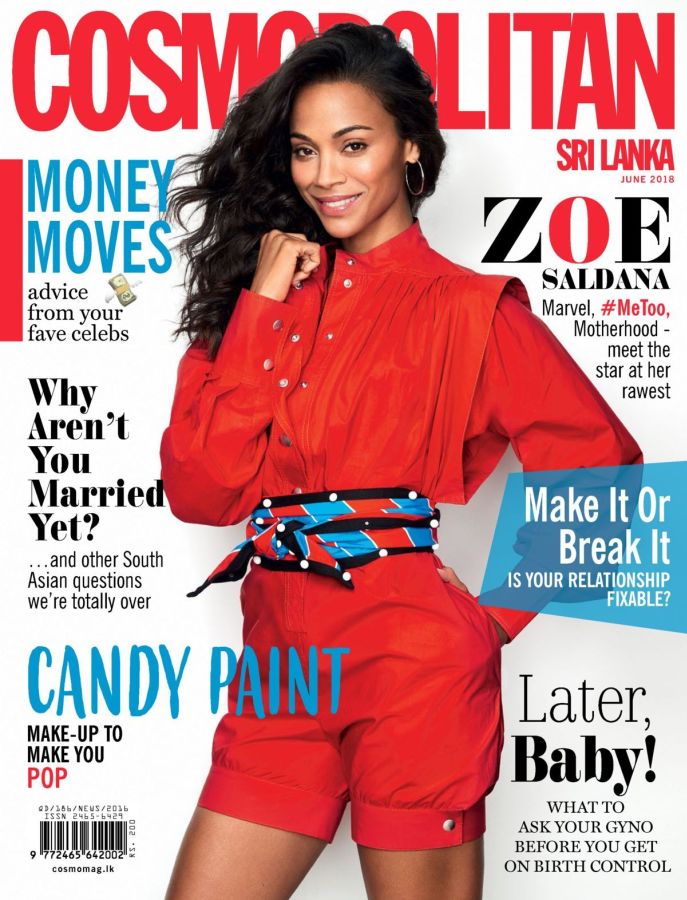 COSMOPOLITAN SRI LANKA magazine side cover  June 2018
