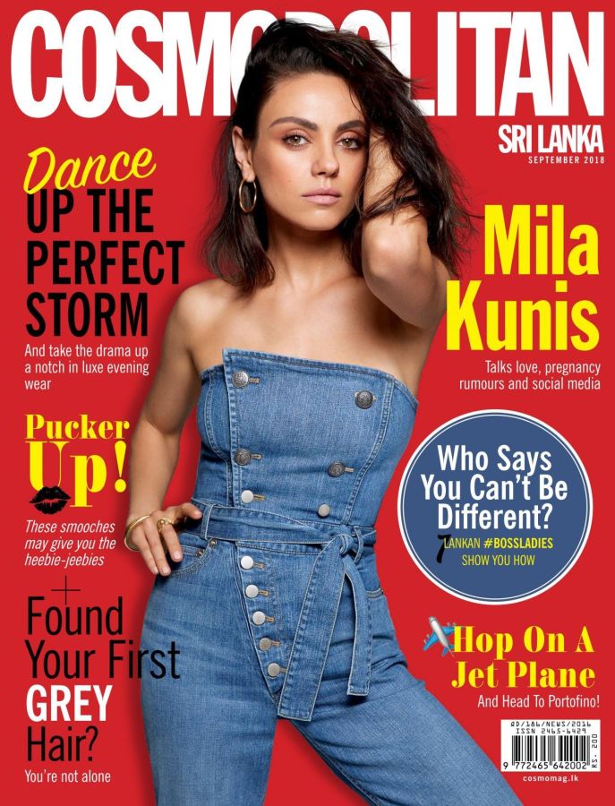 COSMOPOLITAN SRI LANKA magazine side cover  September 2018