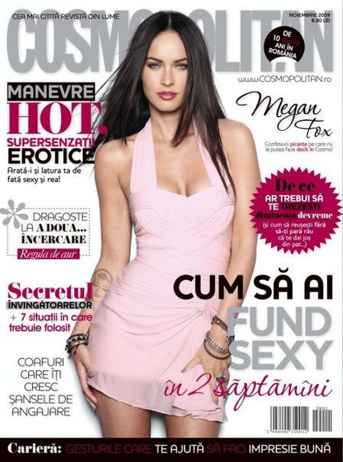 COSMOPOLITAN ROMANIA magazine side cover  November 2009