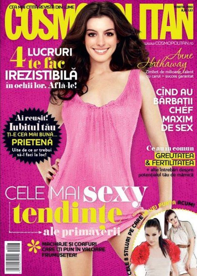 COSMOPOLITAN ROMANIA magazine side cover  March 2010