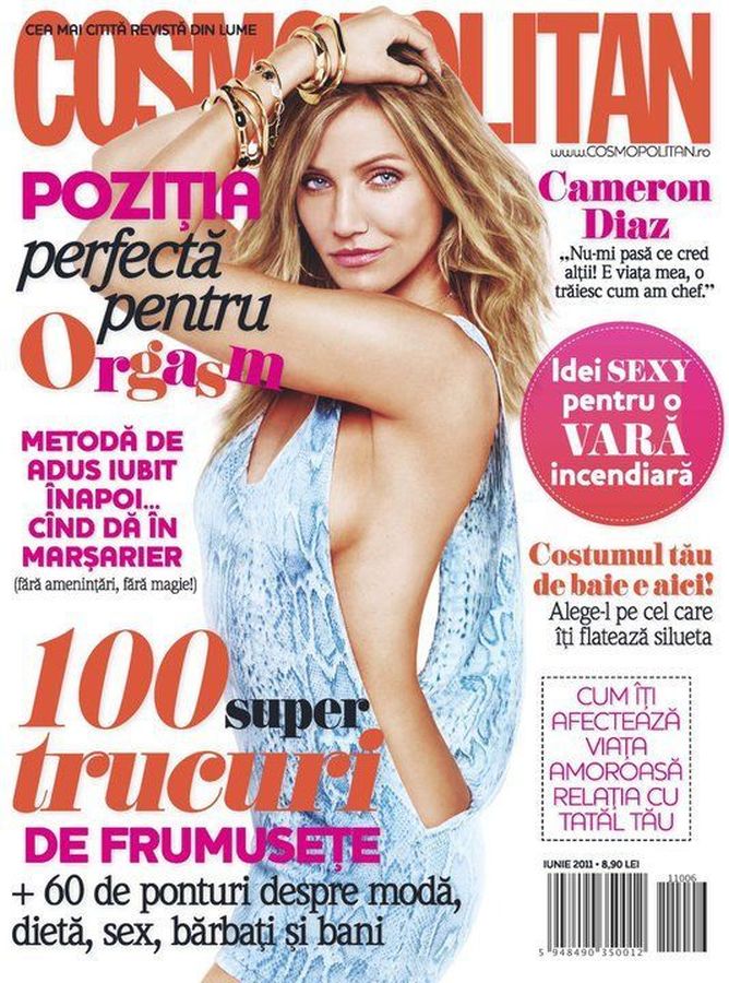 COSMOPOLITAN ROMANIA magazine side cover  June 2011