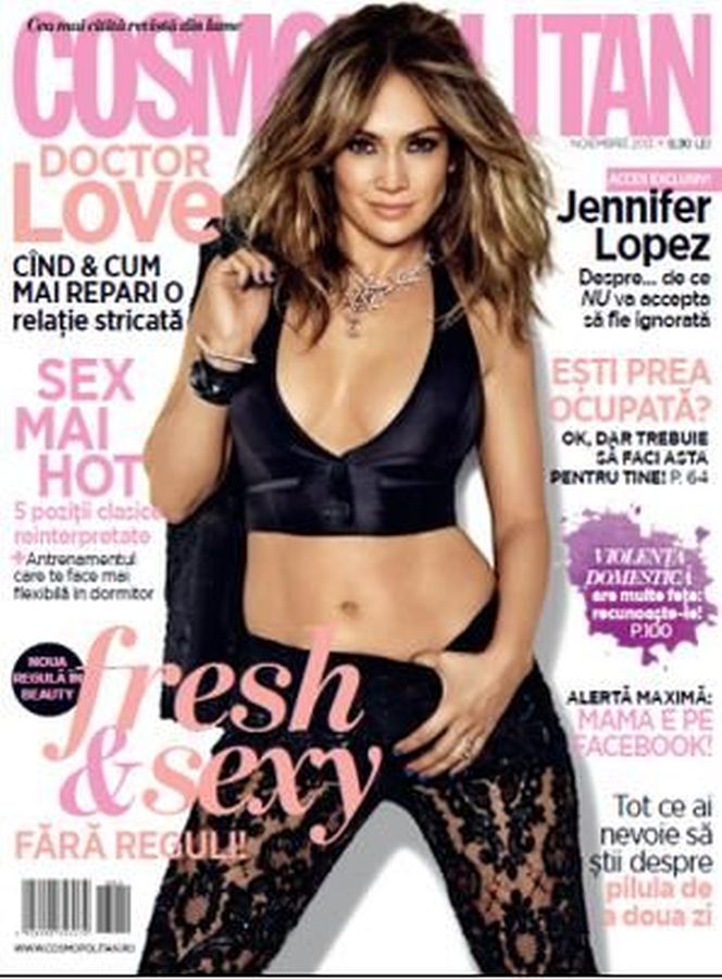 COSMOPOLITAN ROMANIA magazine side cover  November 2013