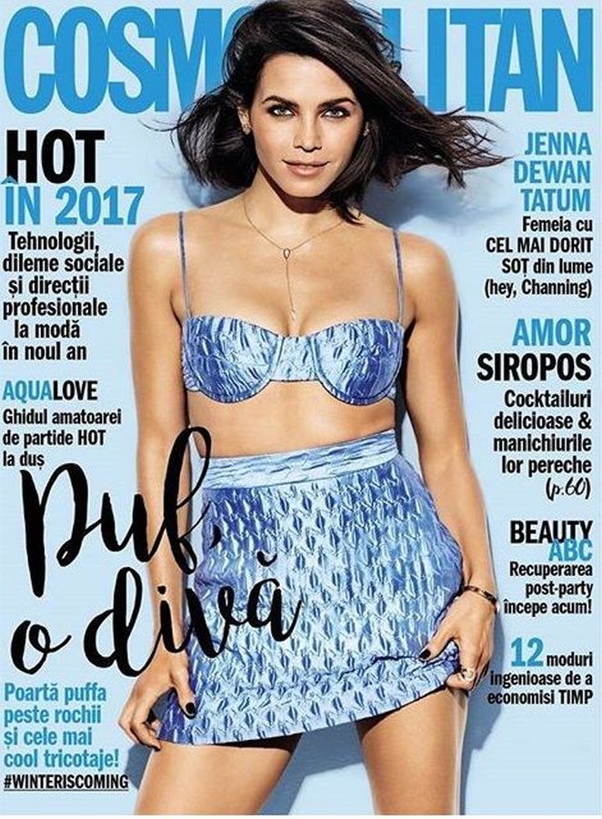 COSMOPOLITAN ROMANIA magazine side cover  January 2017