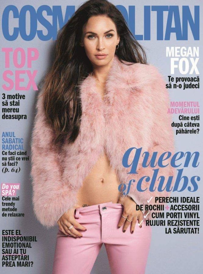 COSMOPOLITAN ROMANIA magazine side cover  January 2018
