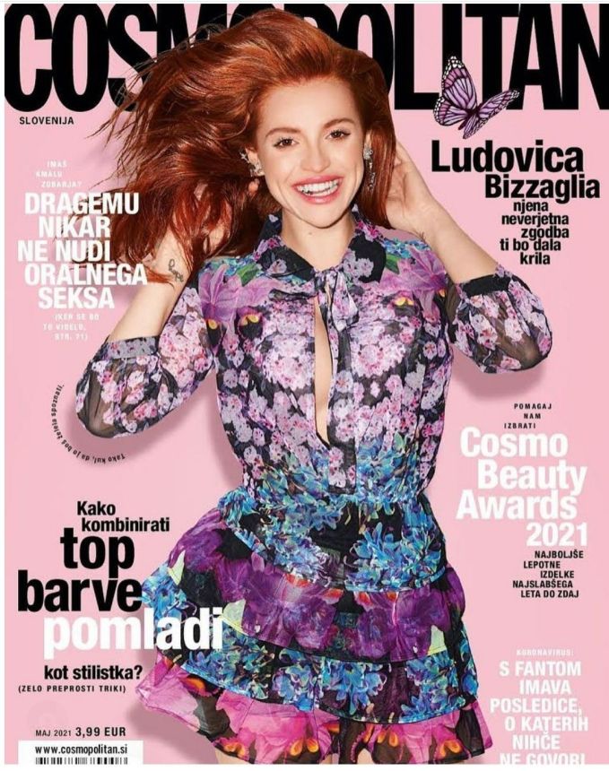 COSMOPOLITAN SLOVENIA magazine side cover  May 2021