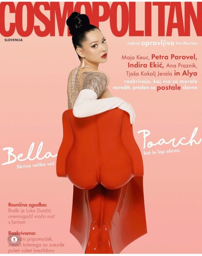 COSMOPOLITAN SLOVENIA magazine side cover  July 2022