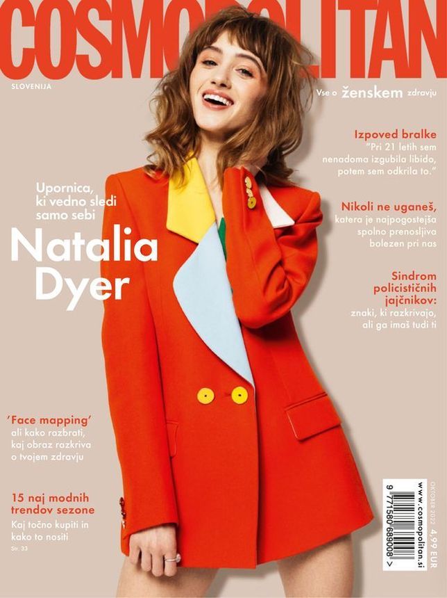 COSMOPOLITAN SLOVENIA magazine side cover  October 2022