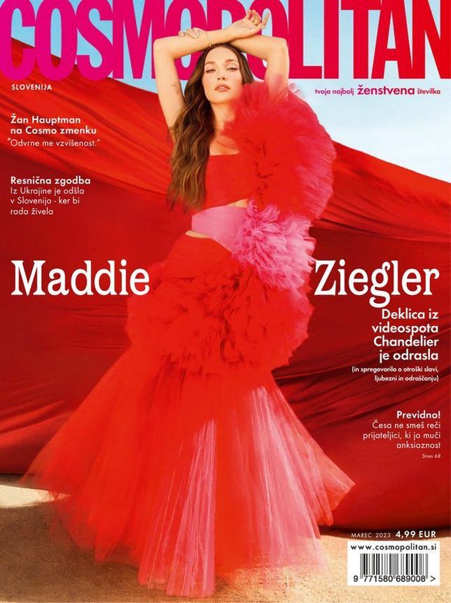 COSMOPOLITAN SLOVENIA magazine side cover  March 2023