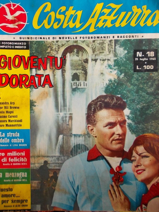 COSTA AZZURRA magazine side cover Issue 18 25 July 1963