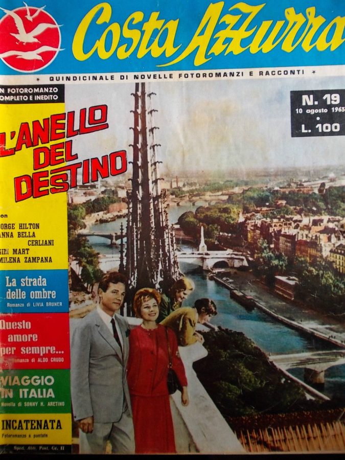 COSTA AZZURRA magazine side cover Issue 19 10 August 1963