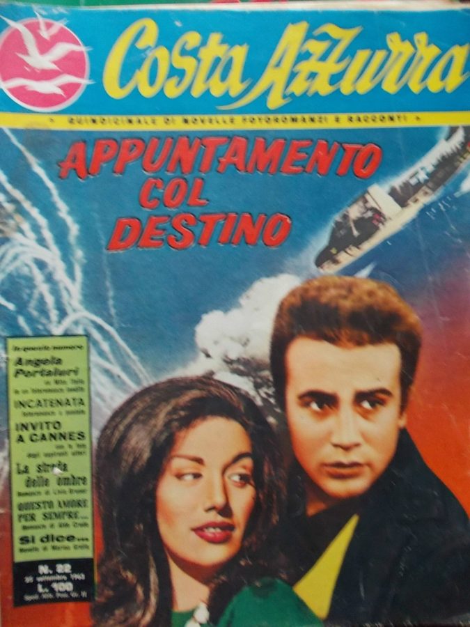 COSTA AZZURRA magazine side cover Issue 22 25 September 1963