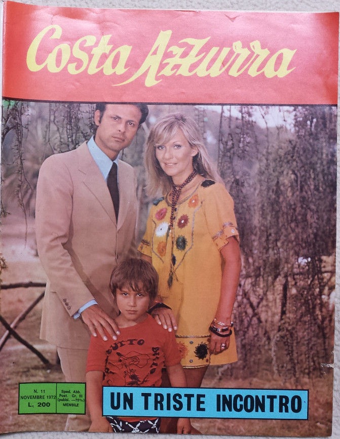 COSTA AZZURRA magazine side cover Issue 11 November 1972