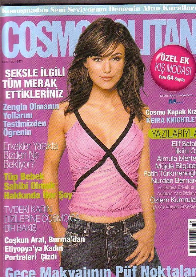 COSMOPOLITAN TURKEY magazine side cover  September 2004