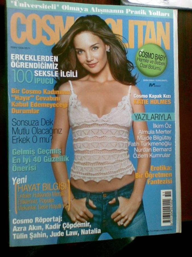 COSMOPOLITAN TURKEY magazine side cover  October 2004