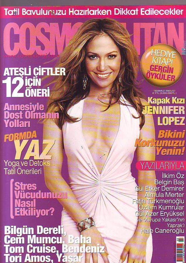 COSMOPOLITAN TURKEY magazine side cover  July 2005
