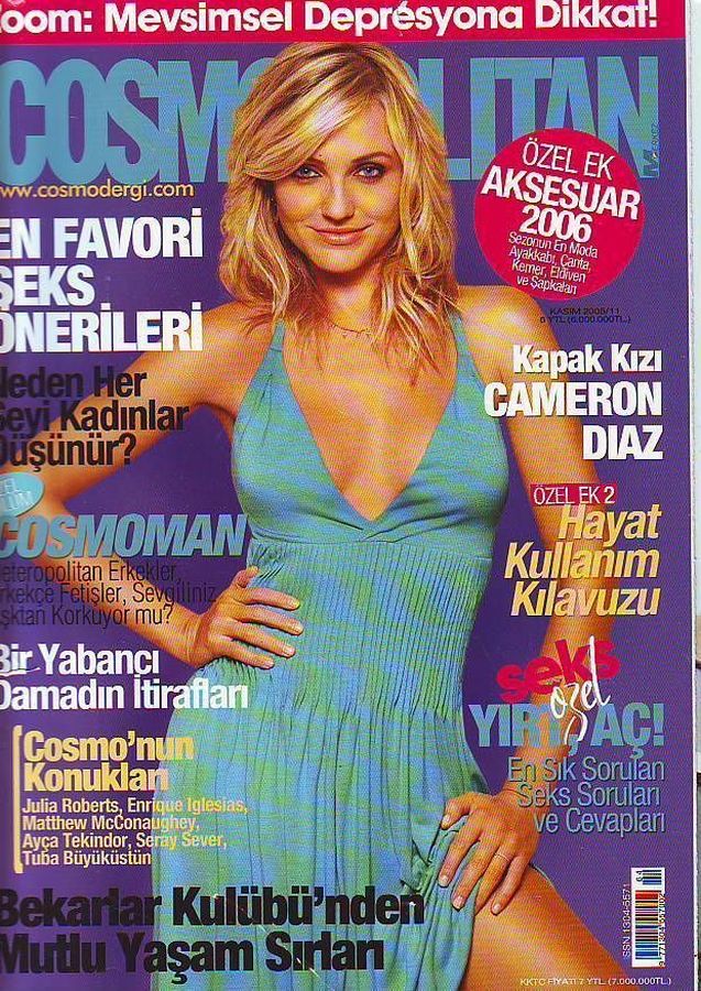 COSMOPOLITAN TURKEY magazine side cover  November 2005
