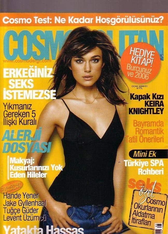 COSMOPOLITAN TURKEY magazine side cover  January 2006