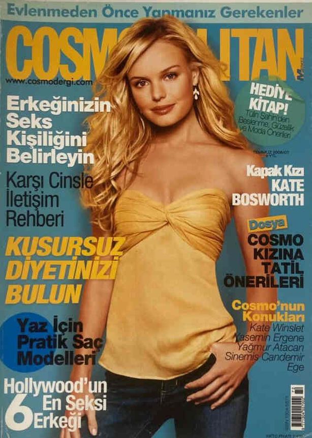 COSMOPOLITAN TURKEY magazine side cover  July 2006