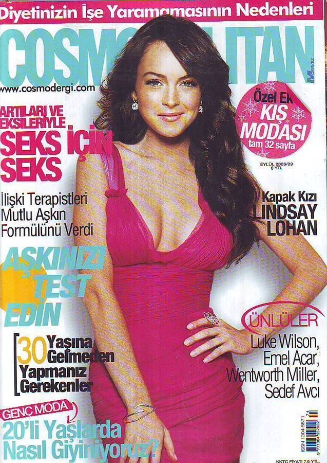 COSMOPOLITAN TURKEY magazine side cover  September 2006