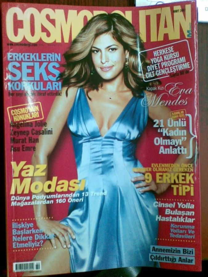 COSMOPOLITAN TURKEY magazine side cover  March 2007
