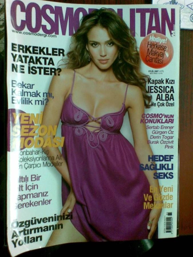 COSMOPOLITAN TURKEY magazine side cover  September 2007