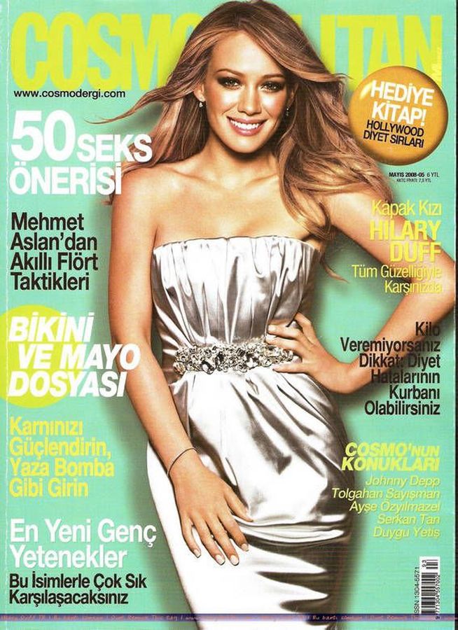 COSMOPOLITAN TURKEY magazine side cover  May 2008