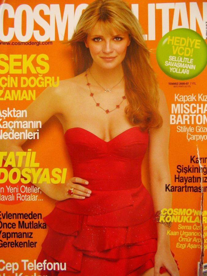 COSMOPOLITAN TURKEY magazine side cover  July 2008