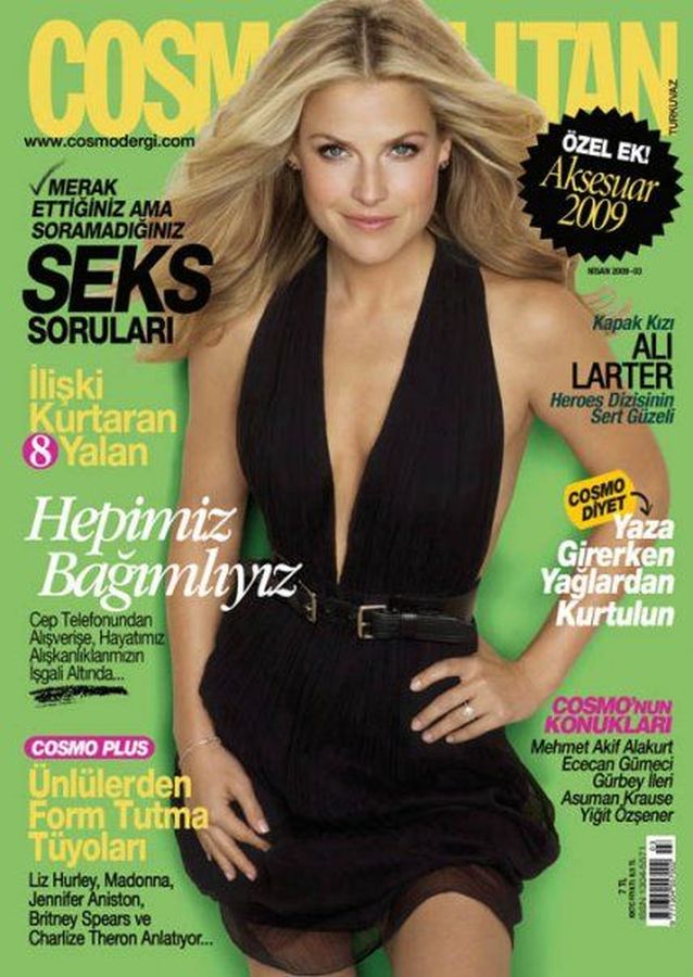 COSMOPOLITAN TURKEY magazine side cover  April 2009