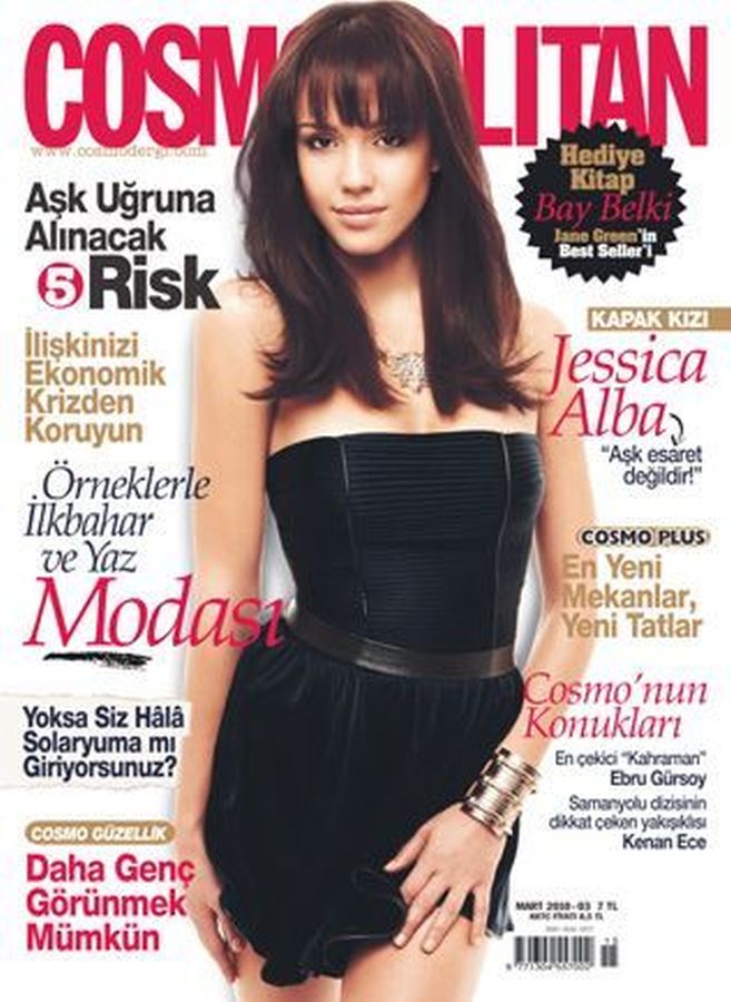 COSMOPOLITAN TURKEY magazine side cover  March 2010