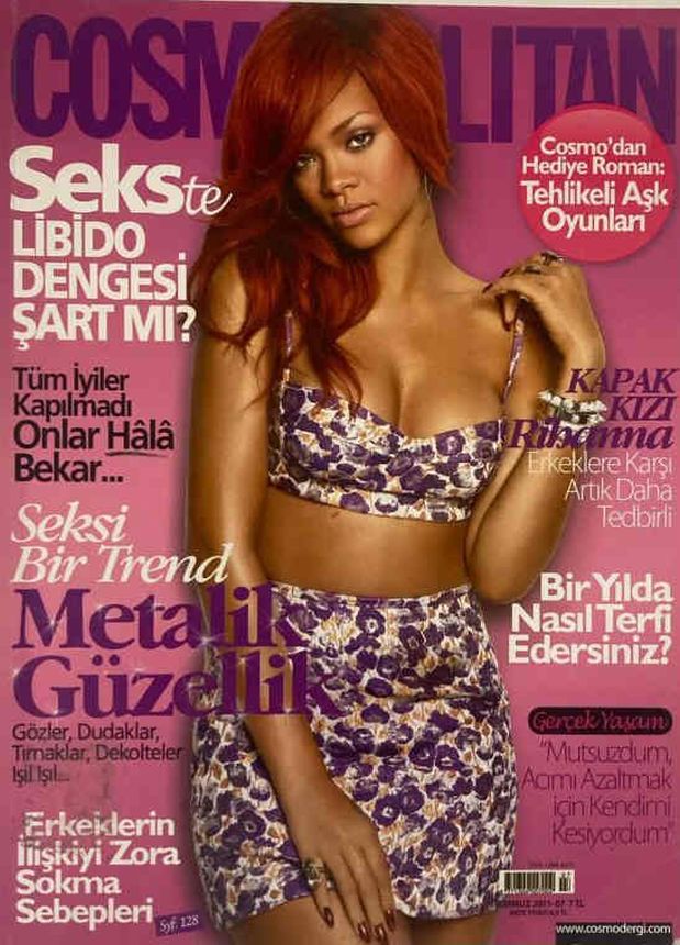 COSMOPOLITAN TURKEY magazine side cover  July 2011
