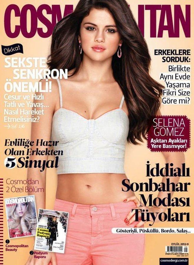 COSMOPOLITAN TURKEY magazine side cover  September 2012