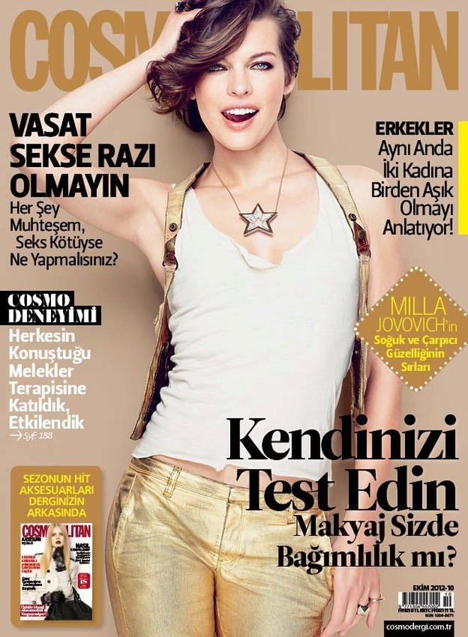 COSMOPOLITAN TURKEY magazine side cover  October 2012