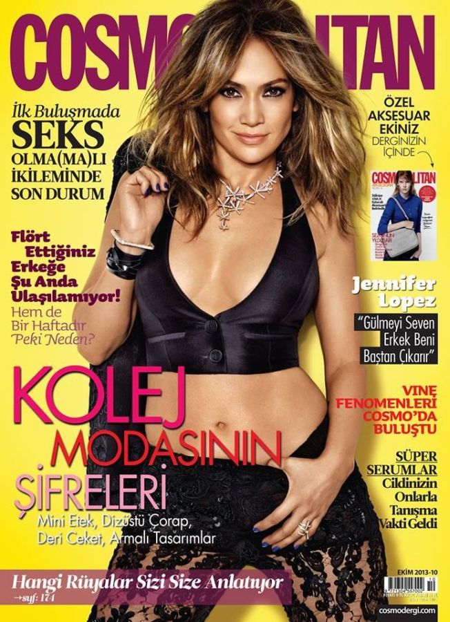 COSMOPOLITAN TURKEY magazine side cover  October 2013