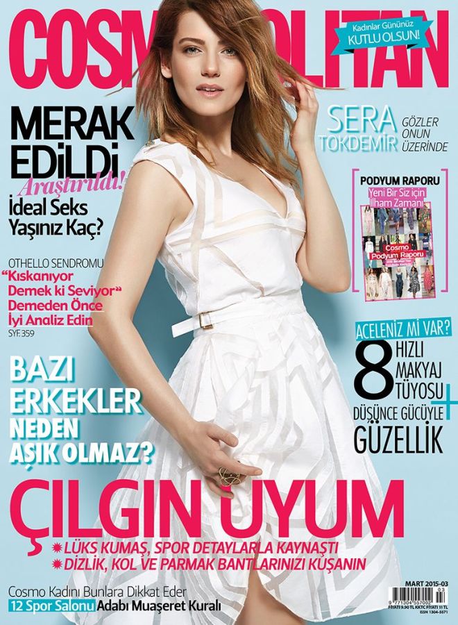COSMOPOLITAN TURKEY magazine side cover  March 2015
