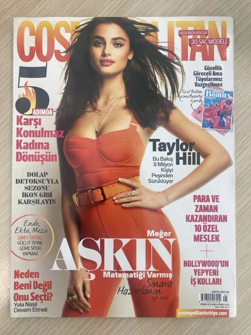 COSMOPOLITAN TURKEY magazine side cover  May 2017