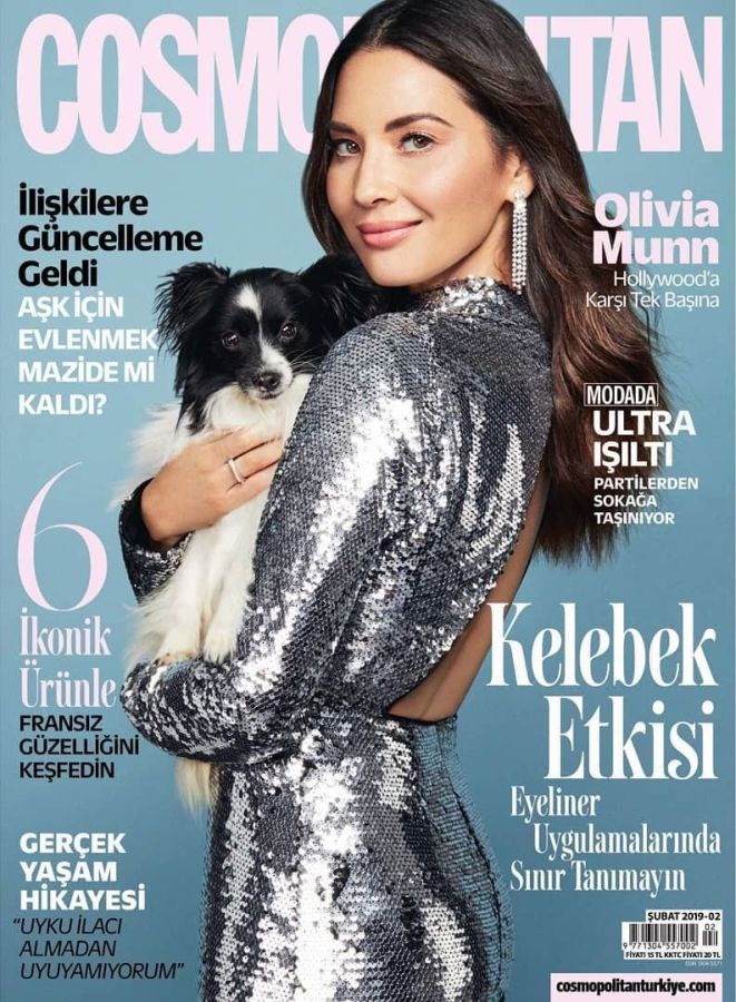 COSMOPOLITAN TURKEY magazine side cover  February 2019