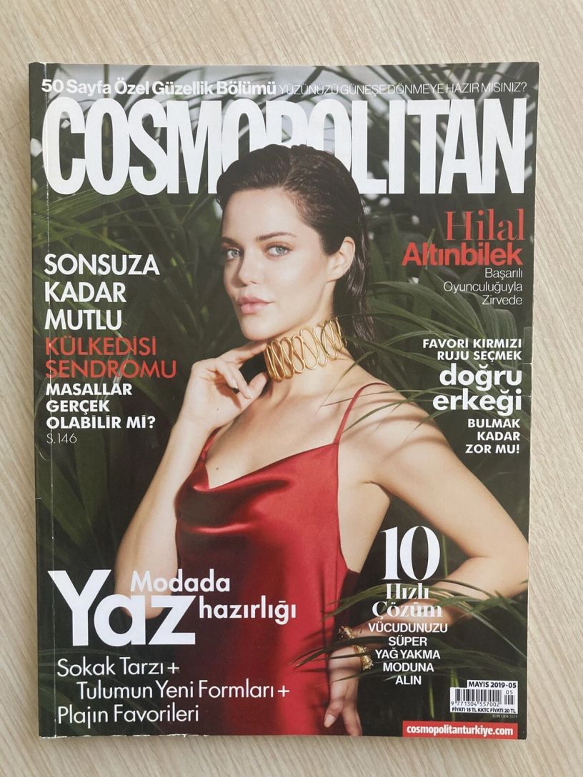 COSMOPOLITAN TURKEY magazine side cover  May 2019