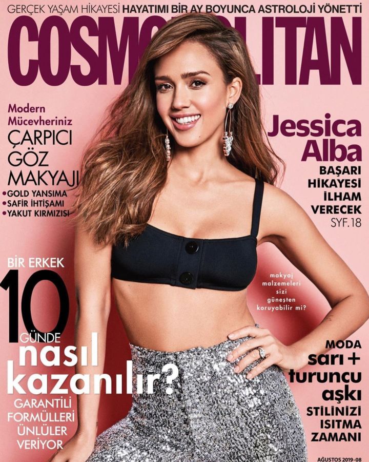 COSMOPOLITAN TURKEY magazine side cover  August 2019