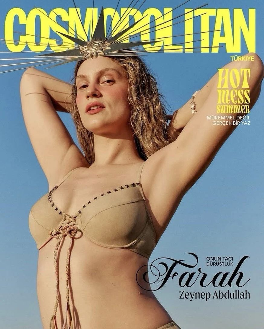 COSMOPOLITAN TURKEY magazine side cover  July 2025