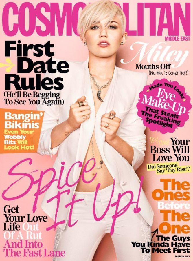 COSMOPOLITAN UNITED ARAB EMIRATES magazine side cover  March 2013