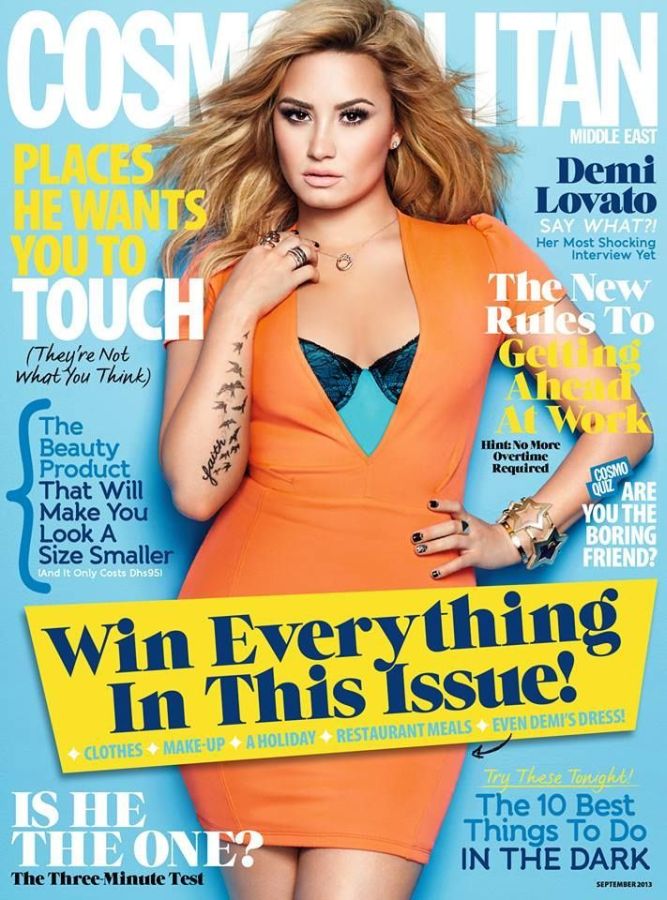 COSMOPOLITAN UNITED ARAB EMIRATES magazine side cover  September 2013