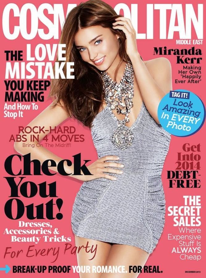 COSMOPOLITAN UNITED ARAB EMIRATES magazine side cover  December 2013
