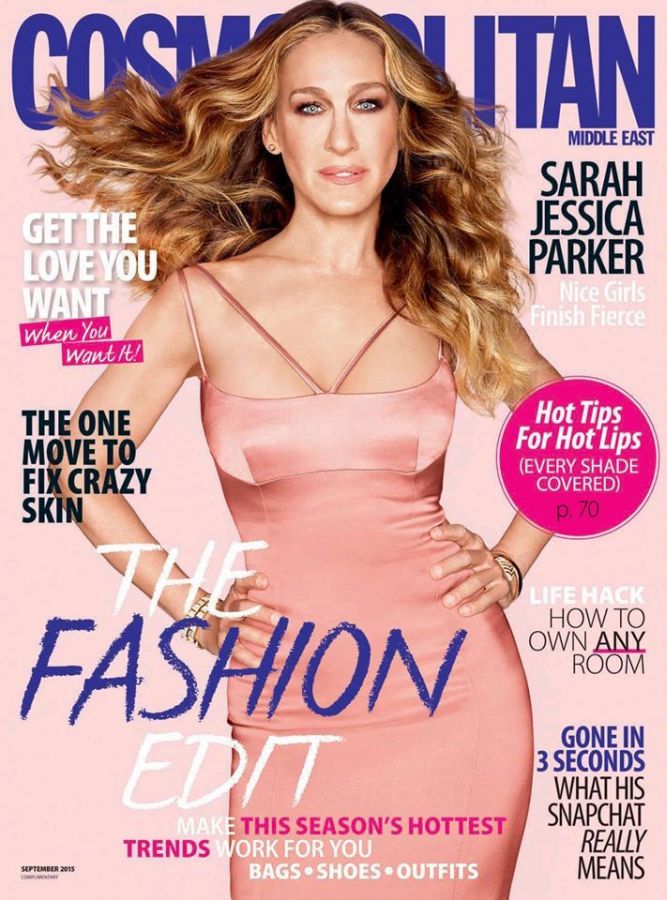 COSMOPOLITAN UNITED ARAB EMIRATES magazine side cover  September 2015