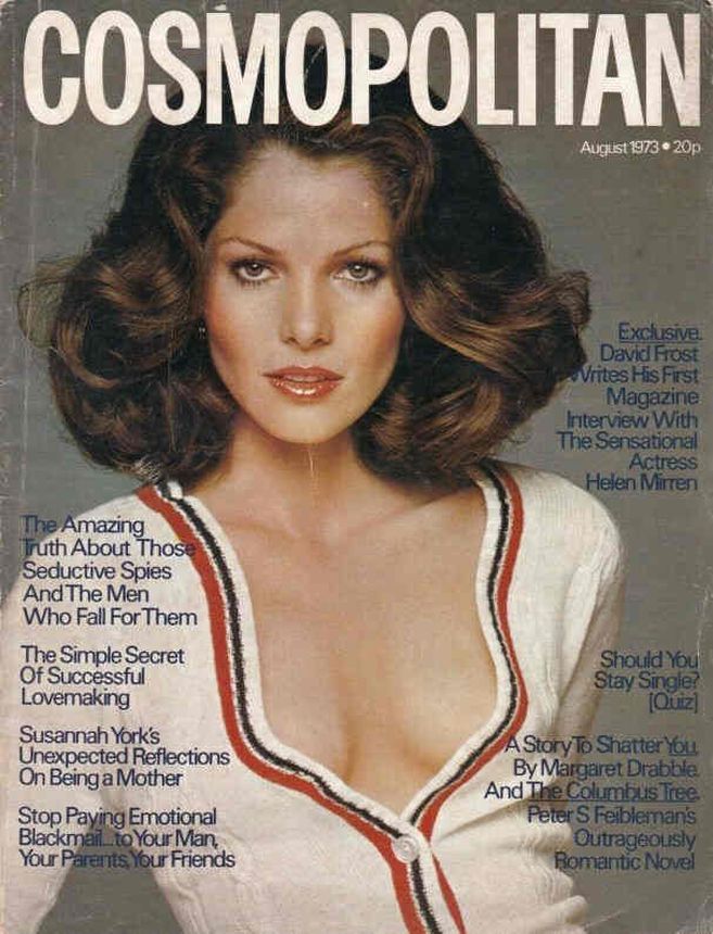 COSMOPOLITAN UK magazine side cover  August 1973